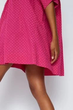 Sundek ABITO A MANICHE CORTE CON SCOLLO A V -Moda Sconto WOMAN DRESS V NECKDRESS IBISCO W750DRCN400 96800 4