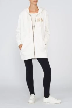 Sundek FELPA FULL ZIP CON CAPPUCCIO E STAMPA DEL LOGO -Moda Sconto WOMAN FLEECE FLEECE CALLA GW062JHF8300 79200 1