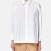 Sundek CAMICIA OVER IN POPELINE DI COTONE 1 Sundek CAMICIA OVER IN POPELINE DI COTONE -Moda Sconto WOMAN SHIRT OVERSIZEDSHIRT WHITE GW607SHCT400 00600 7