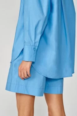 Sundek CAMICIA OVER IN POPELINE DI COTONE -Moda Sconto WOMAN SHIRT POPELINESHIRT LOBELIA GW033SHPI200 78700 3