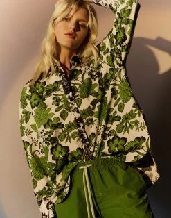 Sundek CAMICIA IN POPELINE DI COTONE CON STAMPA FIORITA