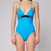 Sundek GABRIELA - COSTUME INTERO CON ELASTICO CON LOGO -Moda Sconto WOMAN SWIMSUIT GABRIELASWIMSUIT LUNARFISH W143KSL3000 96400 1