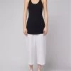 Sundek CANOTTA A COSTINE DONNA IN COTONE -Moda Sconto WOMAN TANKTOP RIBTANKTOP BLACK GW763TTCR600 00400 1