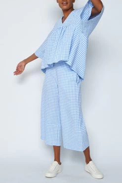 Sundek PANTALONI PALAZZO IN COTONE -Moda Sconto WOMAN TROUSERS LONGTROUSERS TRUNKFISH W726TRCN500 97000 1